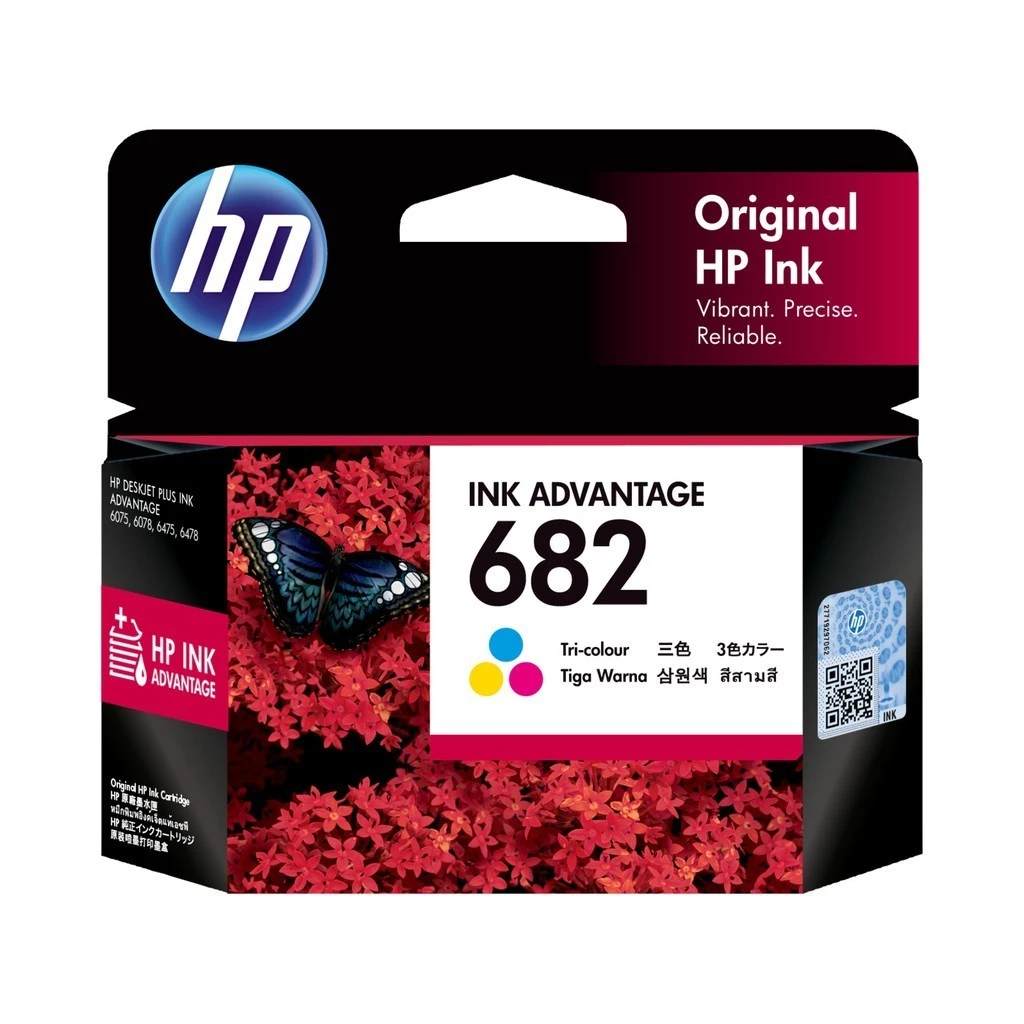 HP 682 Single Pack | Tri-color Original Ink Cartridge | HP Deskjet Printer 2336, 2776, 2777, 4176, 6075, 6475